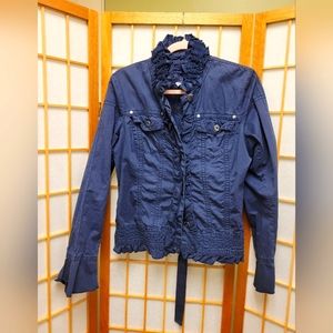 Romantic Ruffle collar jacket with tie back